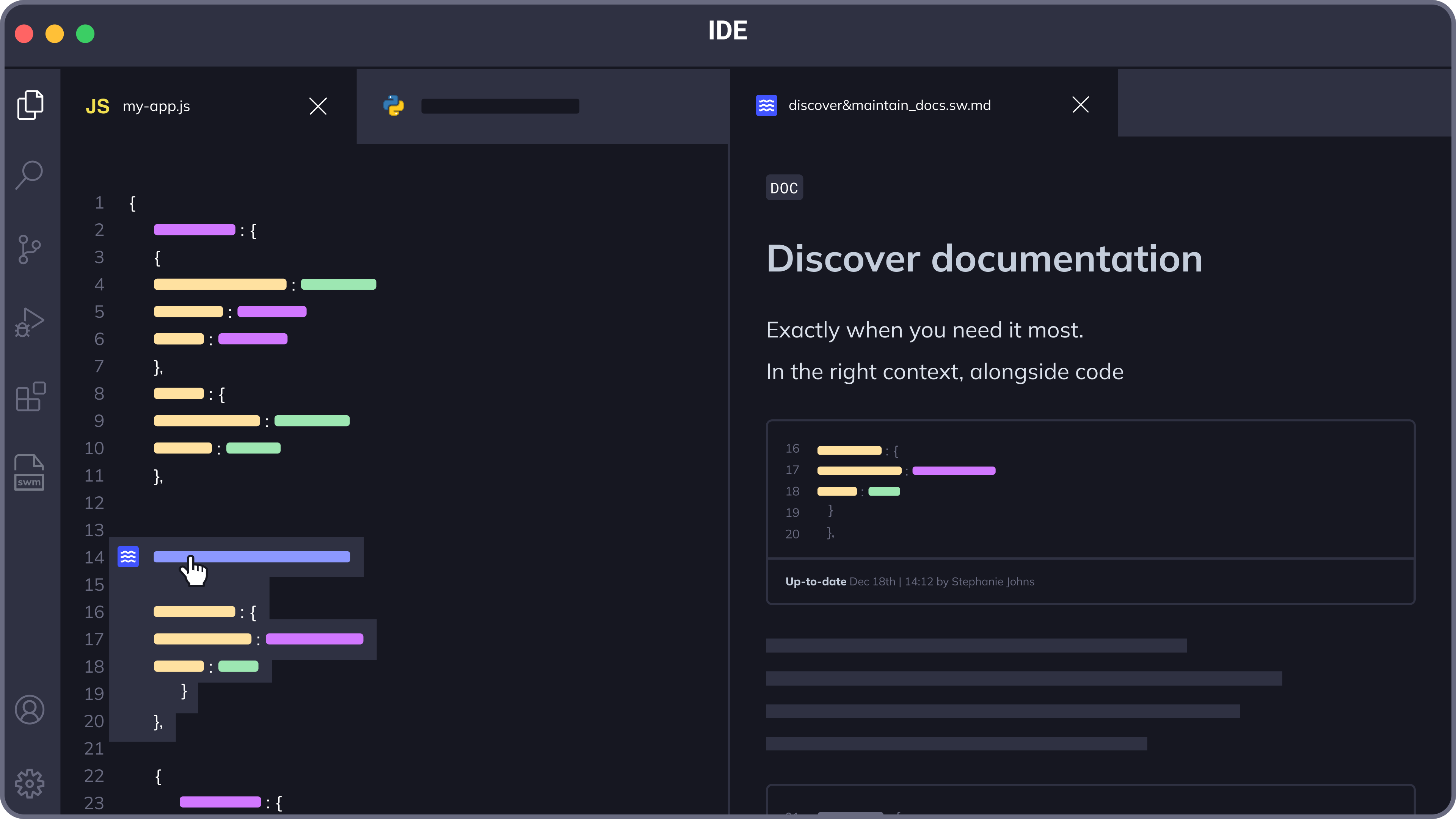 Discover internal documentation with Swimm