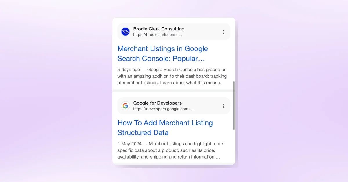 Google Testing New Mobile Snippet Formats: Bold URLs, Larger Favicons, Date Display