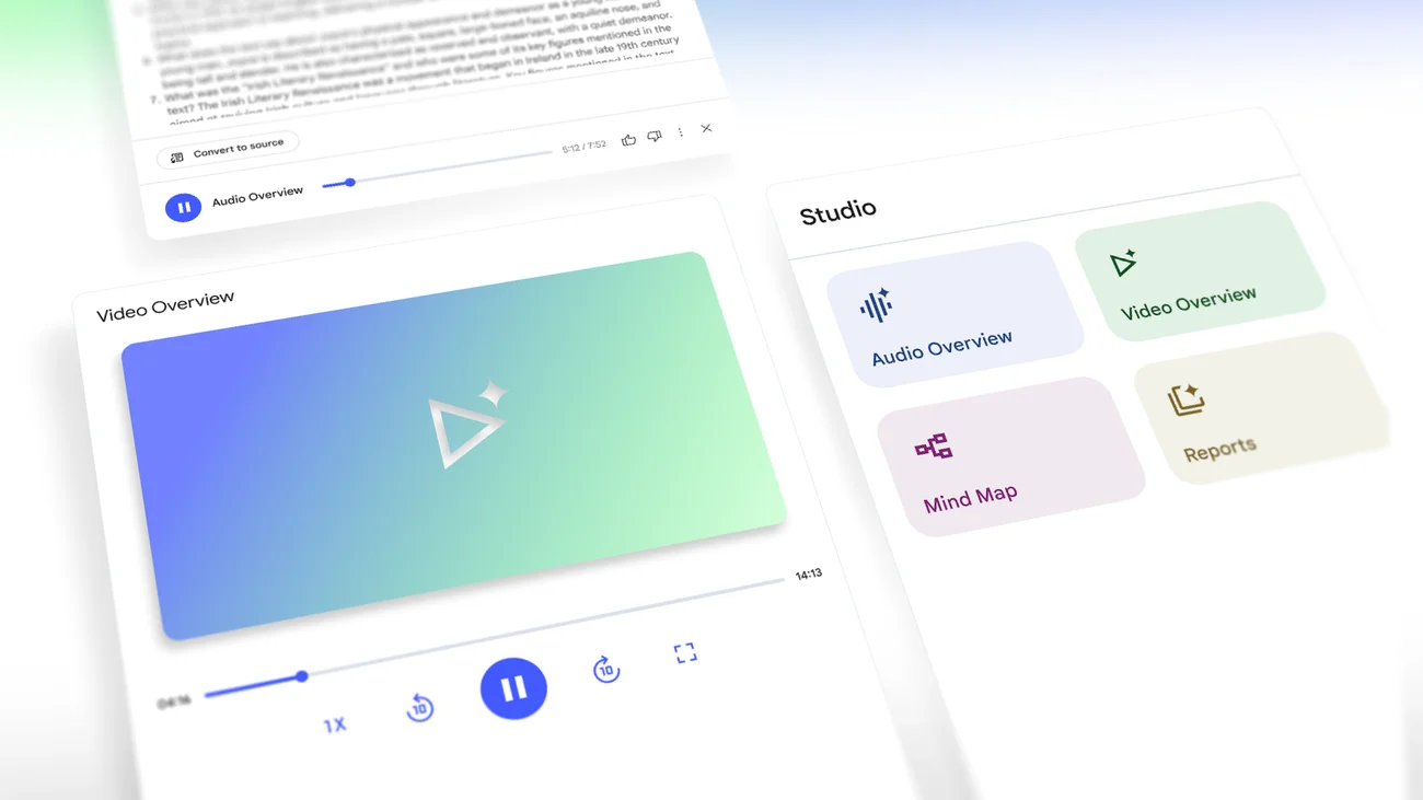 Google launches Video Overviews and Studio upgrades in NotebookLM AI assistant