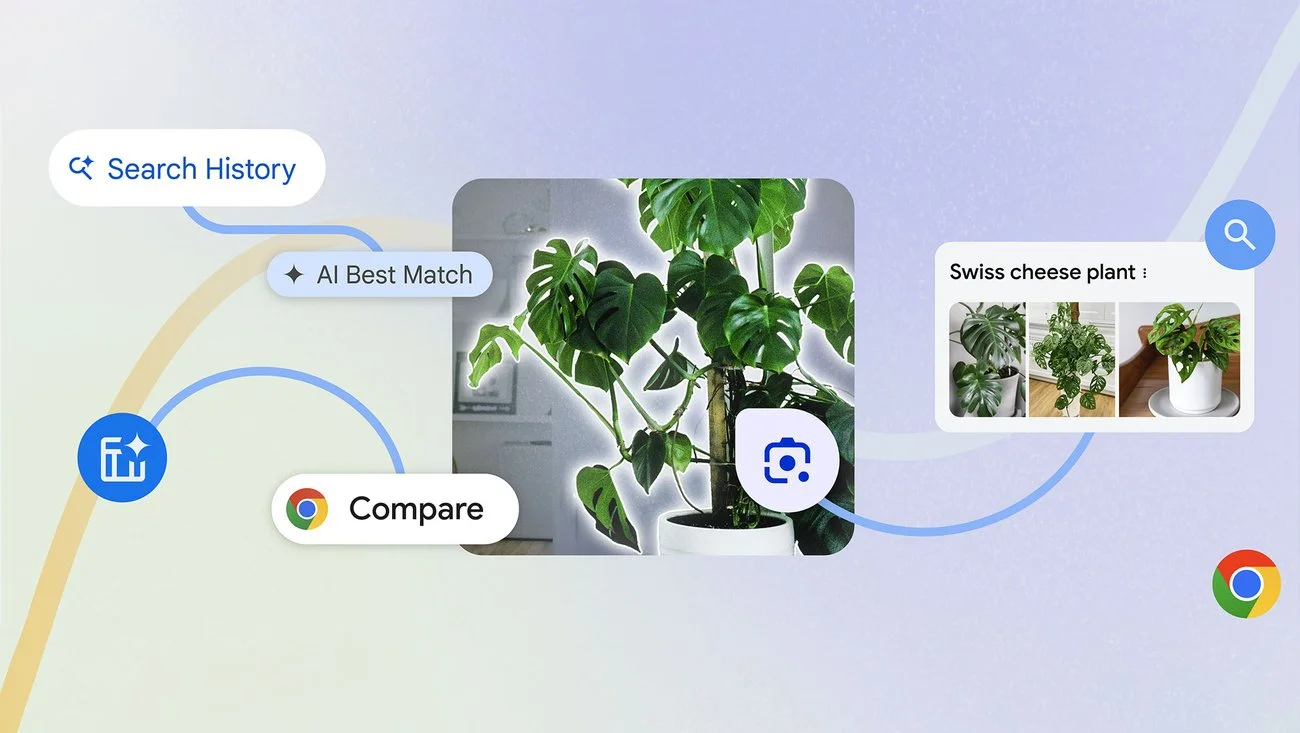 Google Chrome Adds AI Features Visual Search, Product Comparison, and History Search