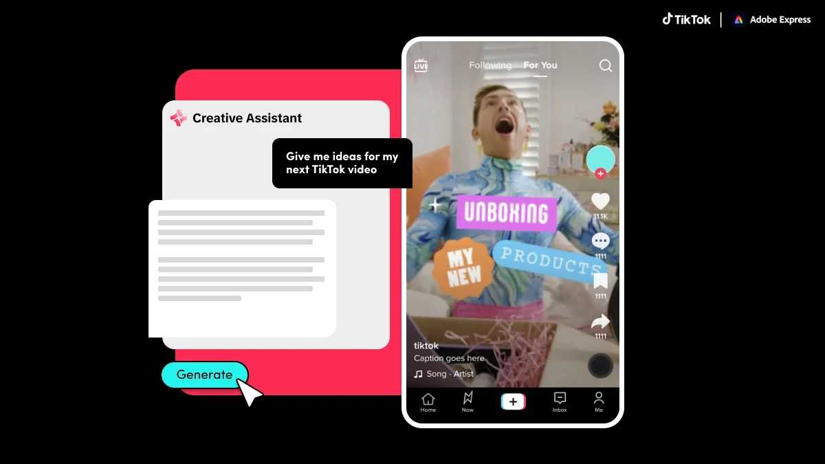 TikTok Adds Music Library Integration for Adobe Express