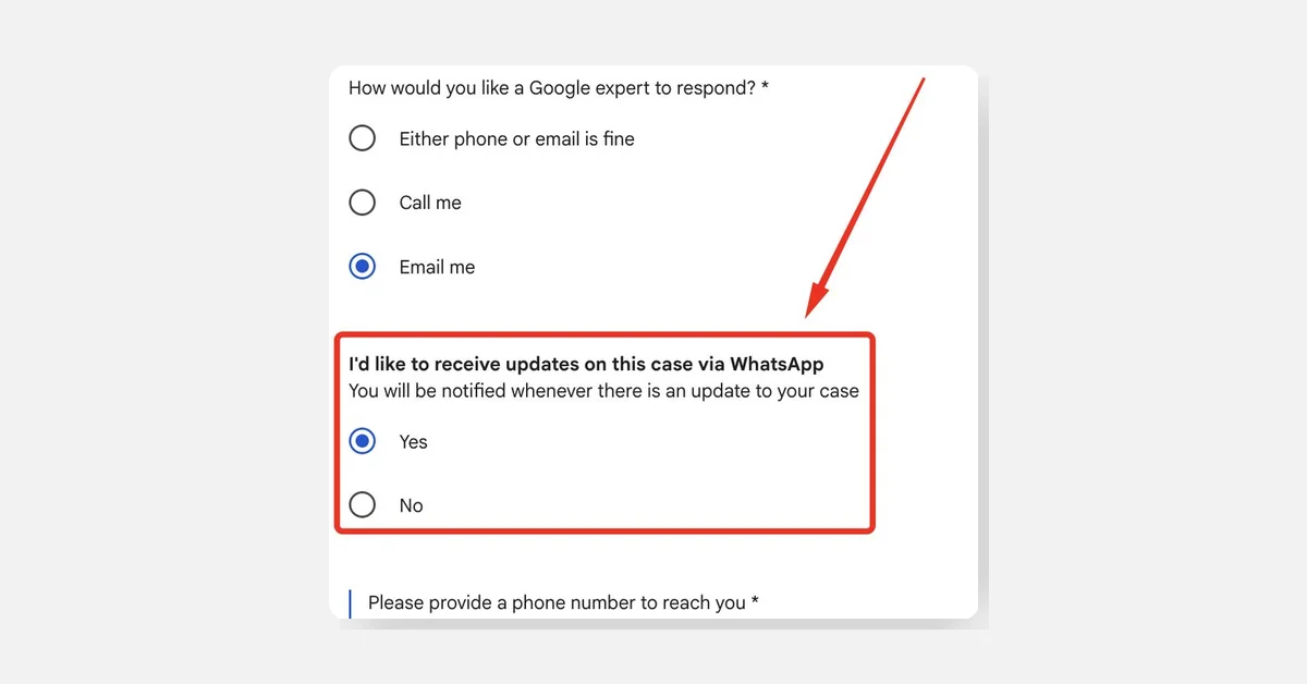 Google Ads Support Case Updates Now Available on WhatsApp