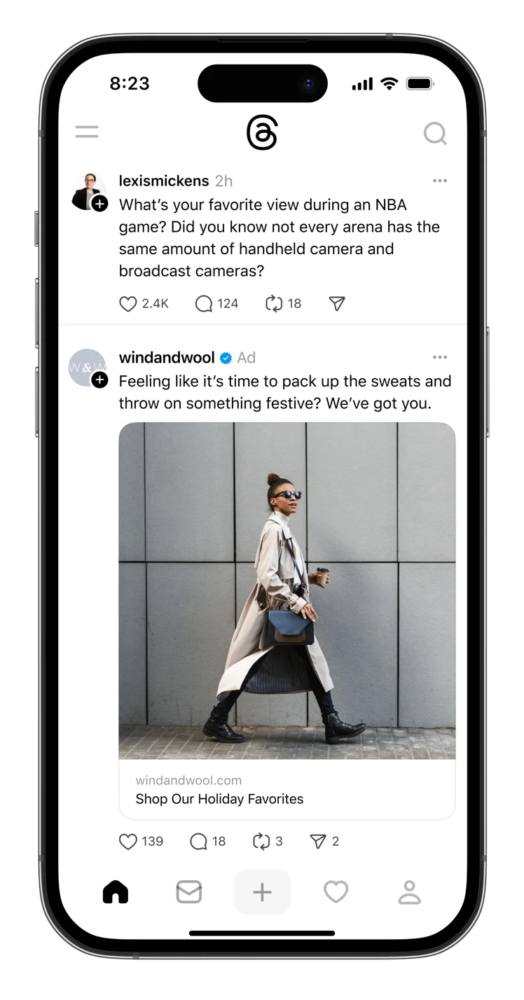 Meta expands Threads ads to all global users with new formats and controls