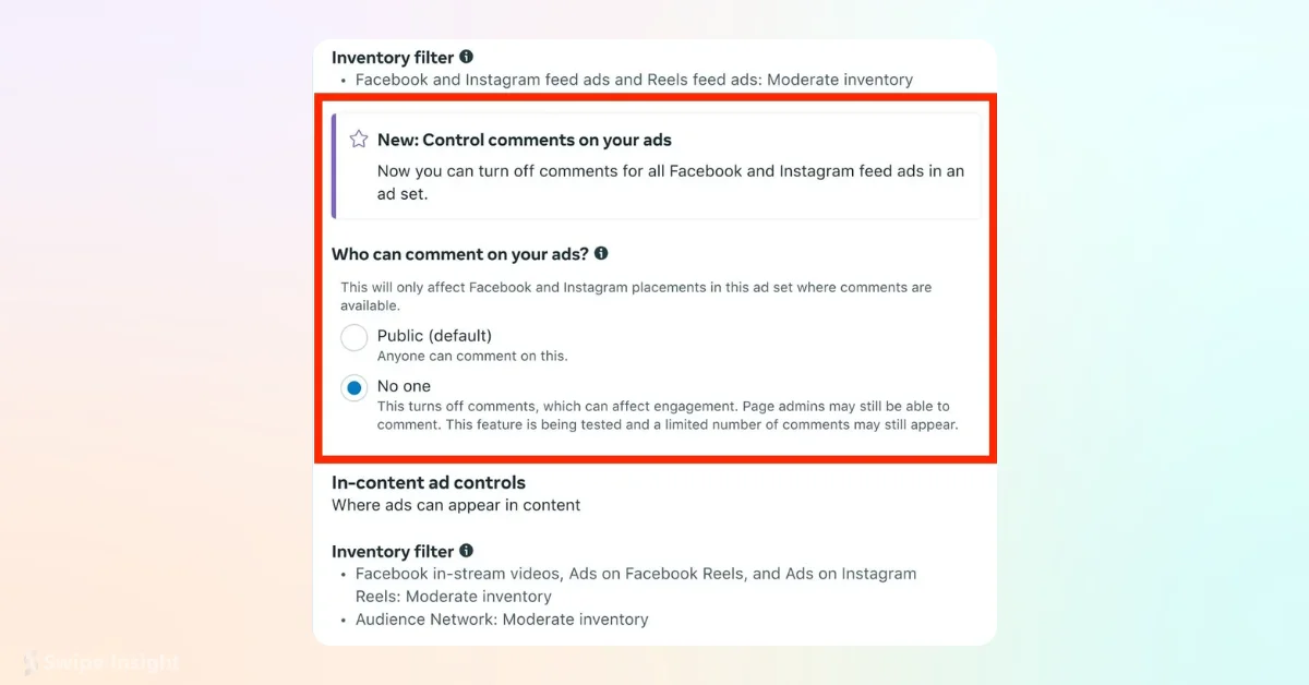 Meta Adds Comment Control and Brand Safety Features for Facebook and Instagram Ads