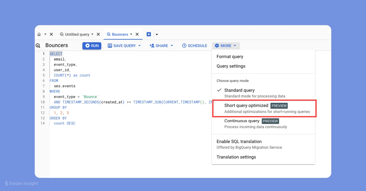 BigQuery Introduces Short Query Optimized Mode for Faster Results