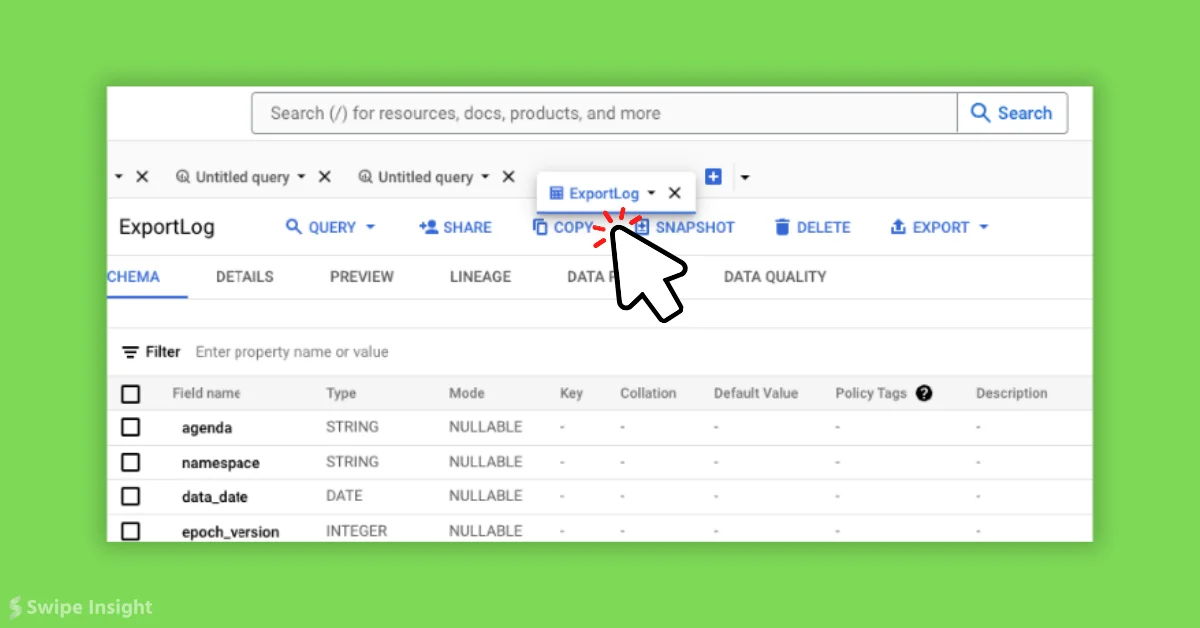 BigQuery Now Allows Drag-and-Drop Tabs