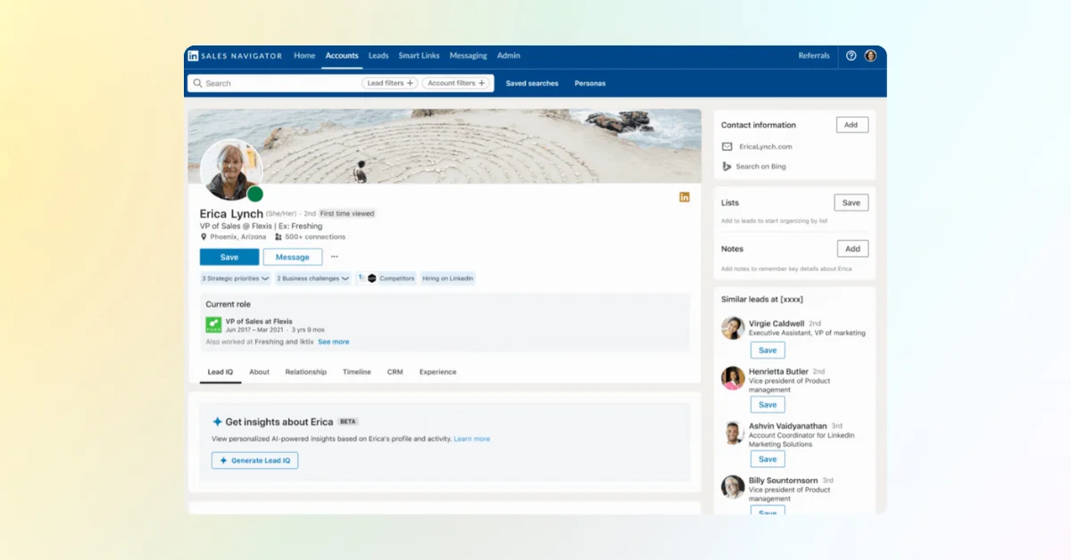 LinkedIn Launches AI-Powered Lead IQ and Enhanced Account IQ for Sales Navigator
