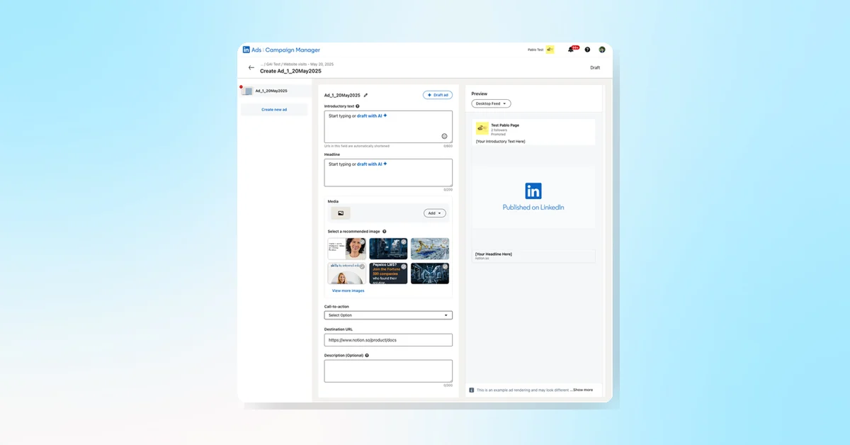 LinkedIn Introduces Auto-Targeting and AI Drafting for Small Business Ads