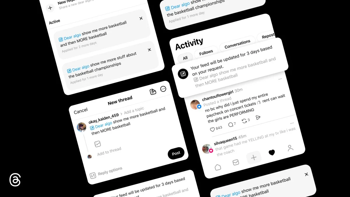 Dear Algo Lets You Customize Your Threads Feed to See More or Less Content