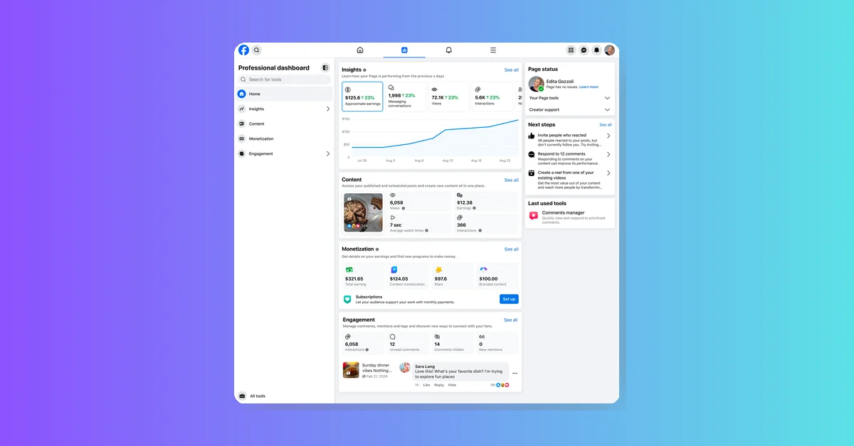 Meta enhances Professional Dashboard on web with new creator tools and insights
