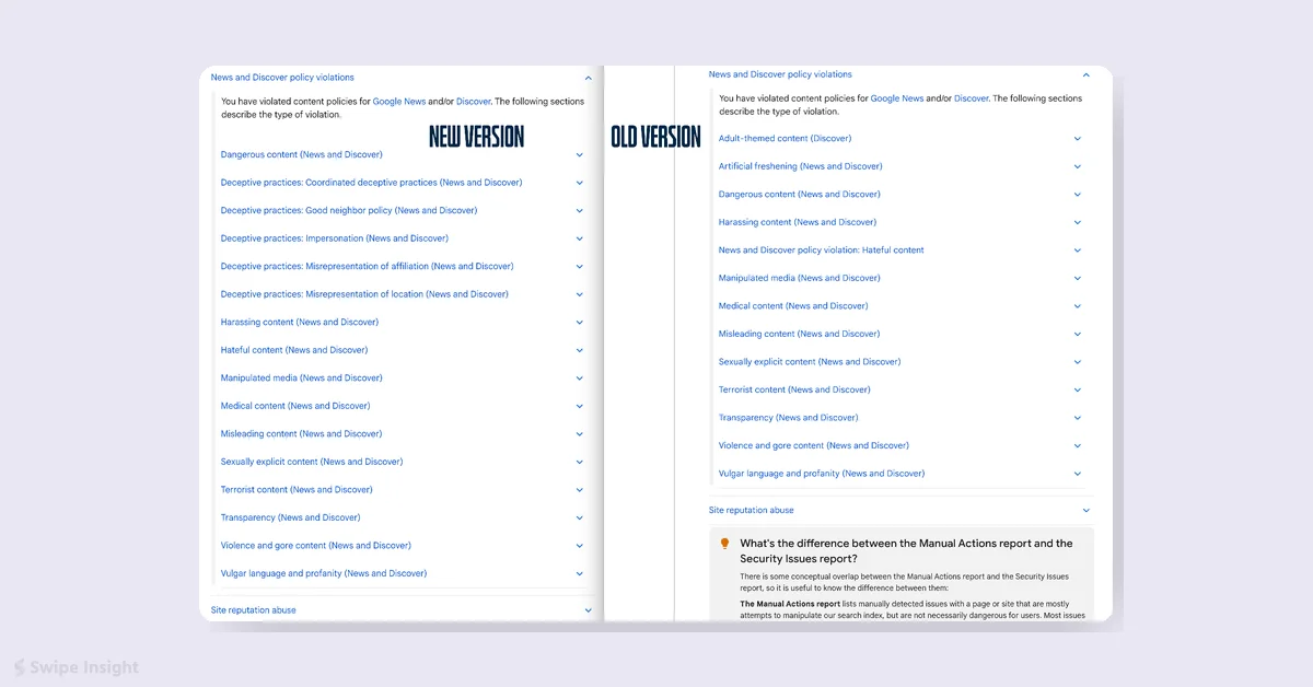 Google Updates Manual Actions for News and Discover Policy Violations