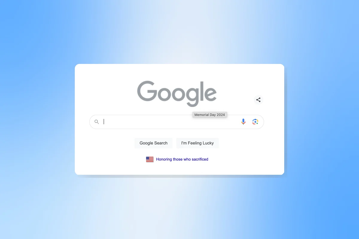 Google Grays Out Logo for Memorial Day, Honors Sacrifice