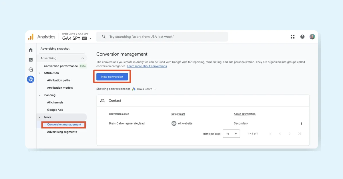 GA4 adds Conversion Management Section for easy Google Ads conversion management