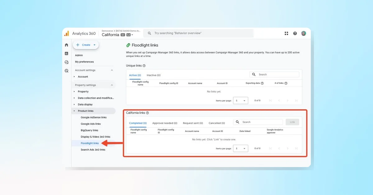 Google Analytics Adds Floodlight Linking for Subproperties and Roll-Up Properties