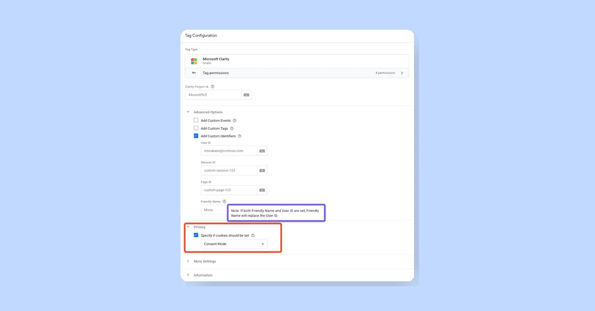 New Microsoft Clarity Luratic Template Update Adds Consent Mode and Tooltip