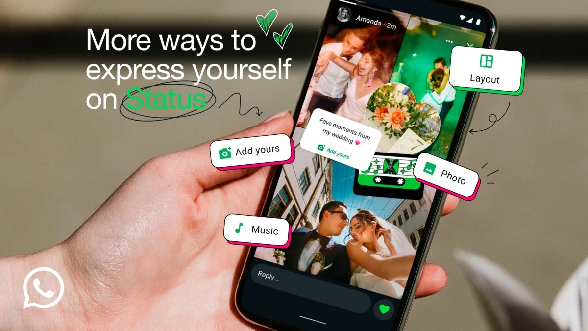 WhatsApp Adds New Status Features with Music Sharing and Collage Options
