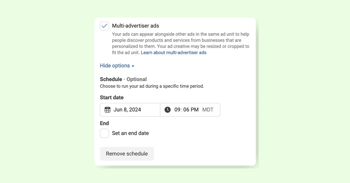 Meta Introduces Individual Ads Scheduling for Manual Sales Campaigns