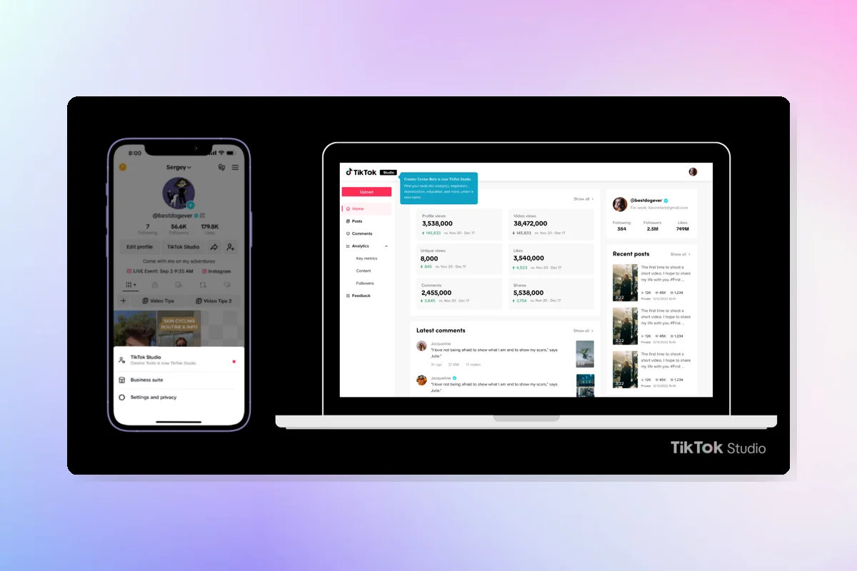 TikTok Studio: New Tools for Creators to Edit, Manage, and Analyze Content