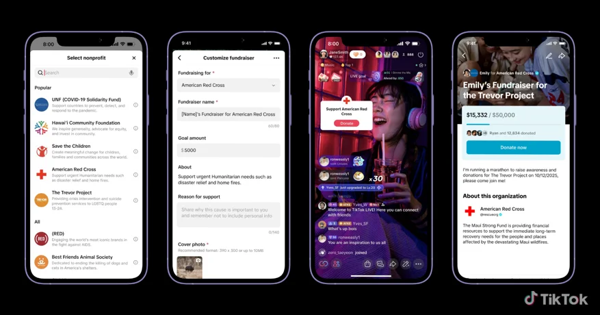 TikTok Launches New Donation Features for Creators to Support Causes