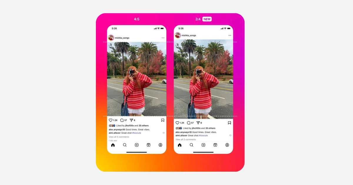 Instagram Adds Support for 3:4 Aspect Ratio Photos