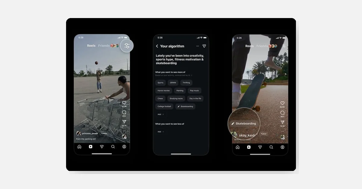 Instagram expands Your Algorithm control to all English users for Reels customization