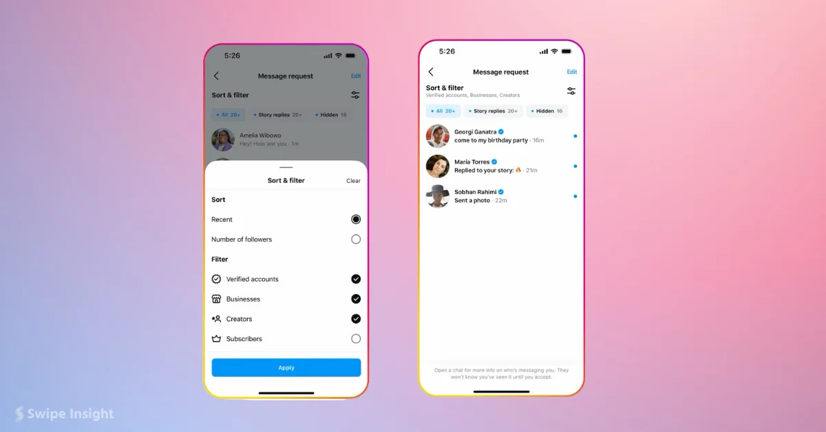 Instagram Enhances Direct Messages with New Filtering Options for Creators