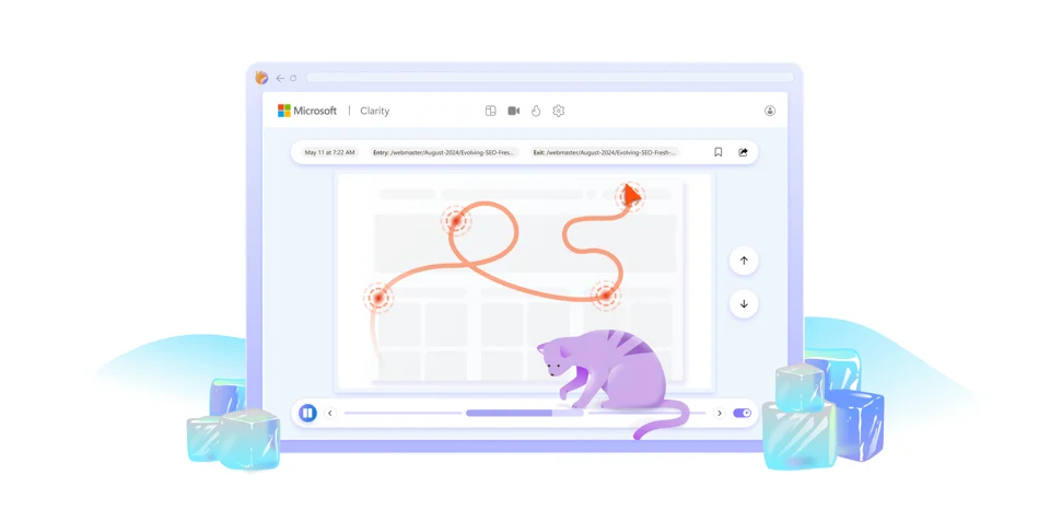 Clarity Highlights turn long session recordings into short, insightful user journey reels