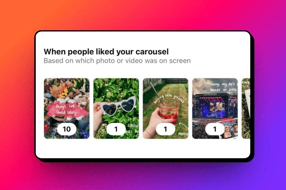 Instagram tests new Carousel Insights showing which frame users liked