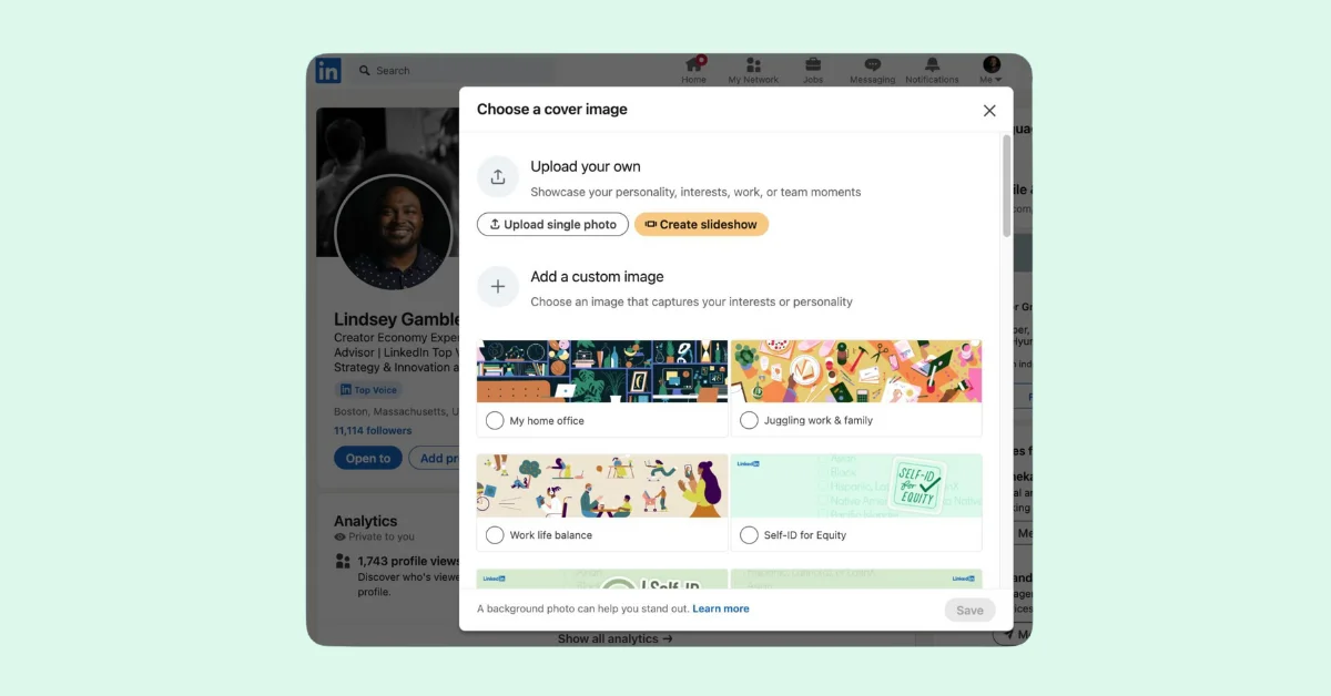 LinkedIn Launches Dynamic Profile Banner Slideshows