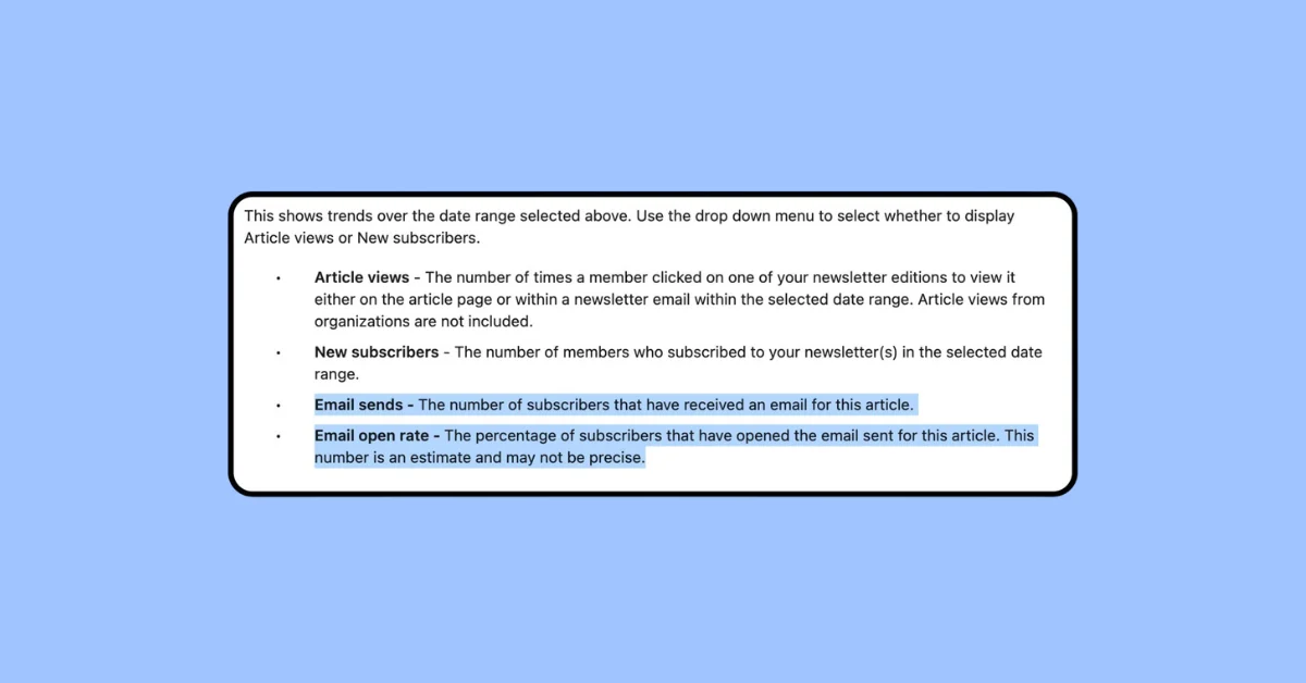 LinkedIn adds email analytics for Newsletters with new metrics Email Sends and Open Rate