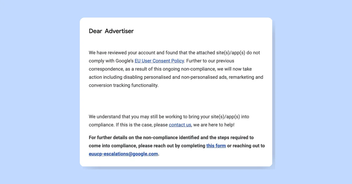 Google Ends Conversion Tracking Without Consent Mode v2 Impacting EU Ads