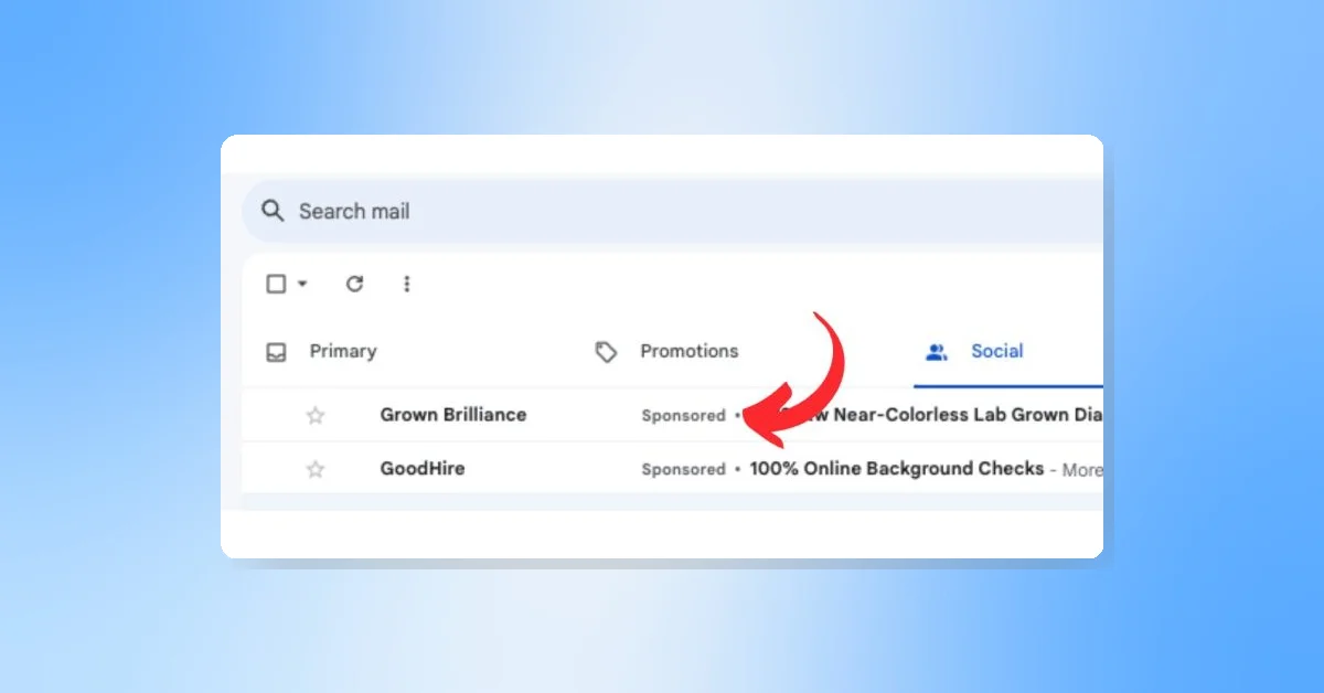 Gmail Testing Sponsored Label Again