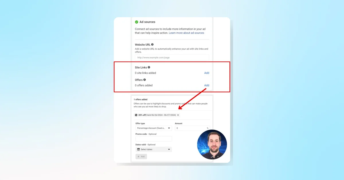 Meta Adds 'Offers' to New 'Ad Sources' Alongside 'Site Links'