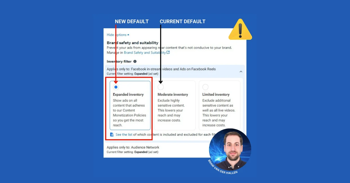 Meta Announces Changes to Default Inventory Filter Settings for In-Content Ads