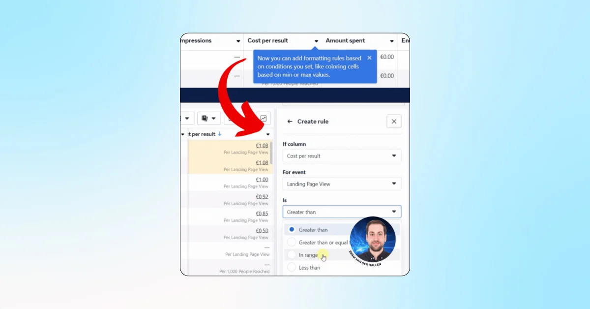 Meta Ads Manager Introduces Conditional Formatting for Enhanced Performance Insights