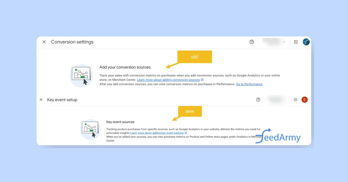 Google Renames Conversions to Key Events in Merchant Center
