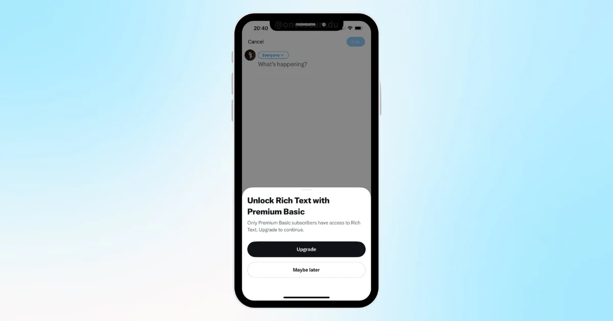 X Rolls Out Rich Text Formatting for Premium Users