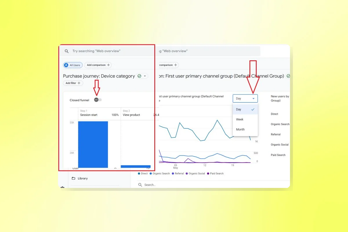 GA4 Introduces Closed Funnel Reopening and Enhanced Data Visualization by Time