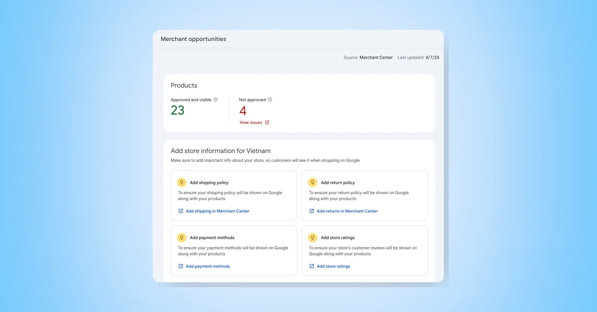 Google Search Console Renames Shopping Tab Report to Merchant Opportunities