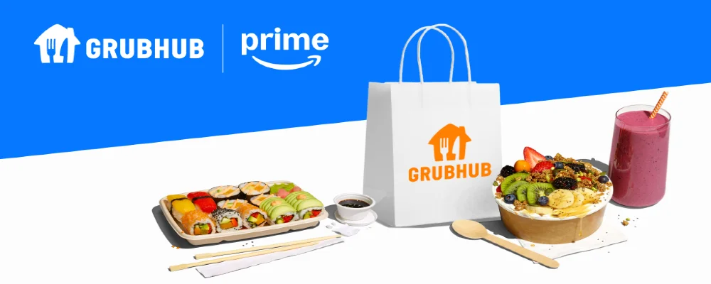 Amazon Prime Members Get Free Grubhub+; Order Directly from Amazon.com and Amazon App