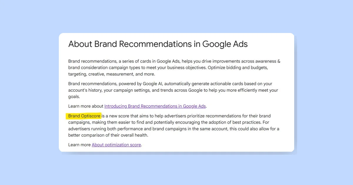 Google launches Brand Recommendations and Brand Optiscore for YouTube brand campaigns