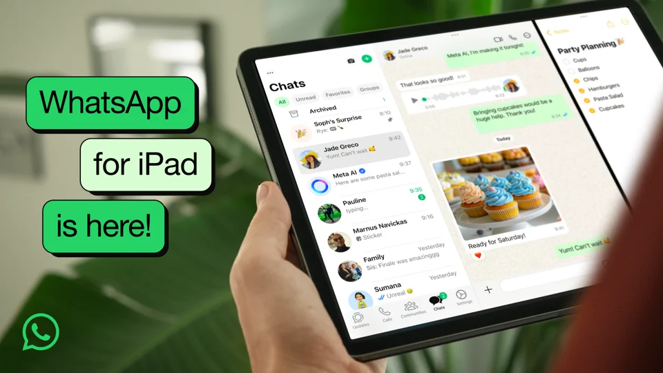 WhatsApp launches new app for iPad with multitasking and video calls