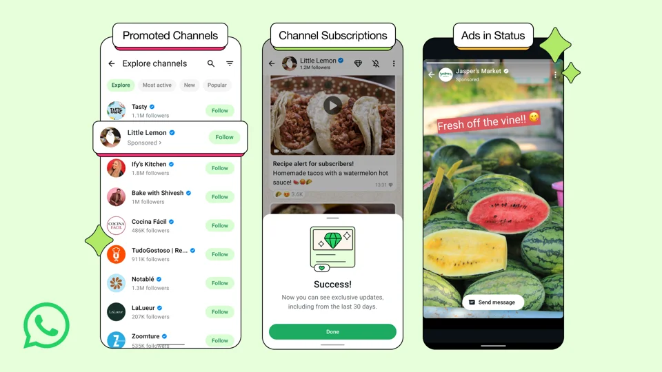 WhatsApp Introduces Ads in Updates Tab