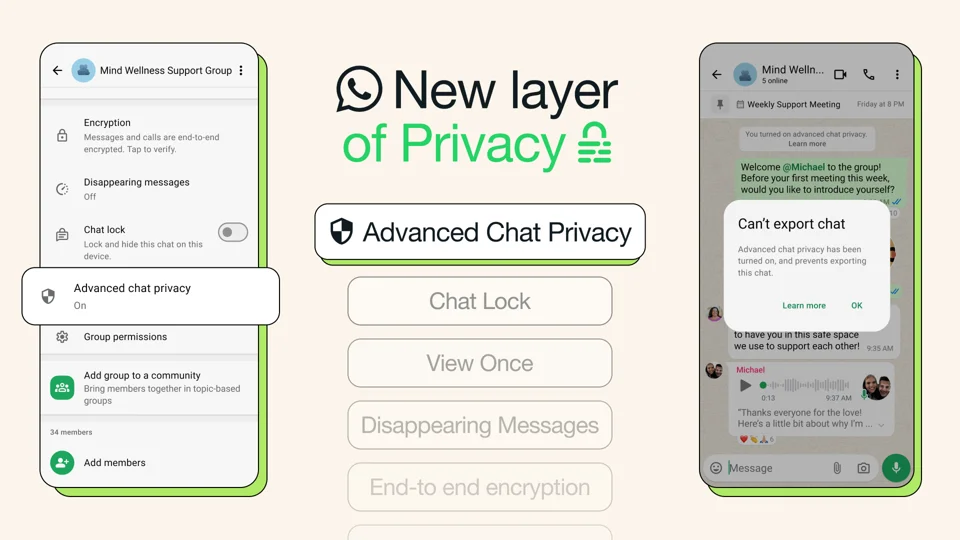 WhatsApp Launches Advanced Chat Privacy for Enhanced Message Protection