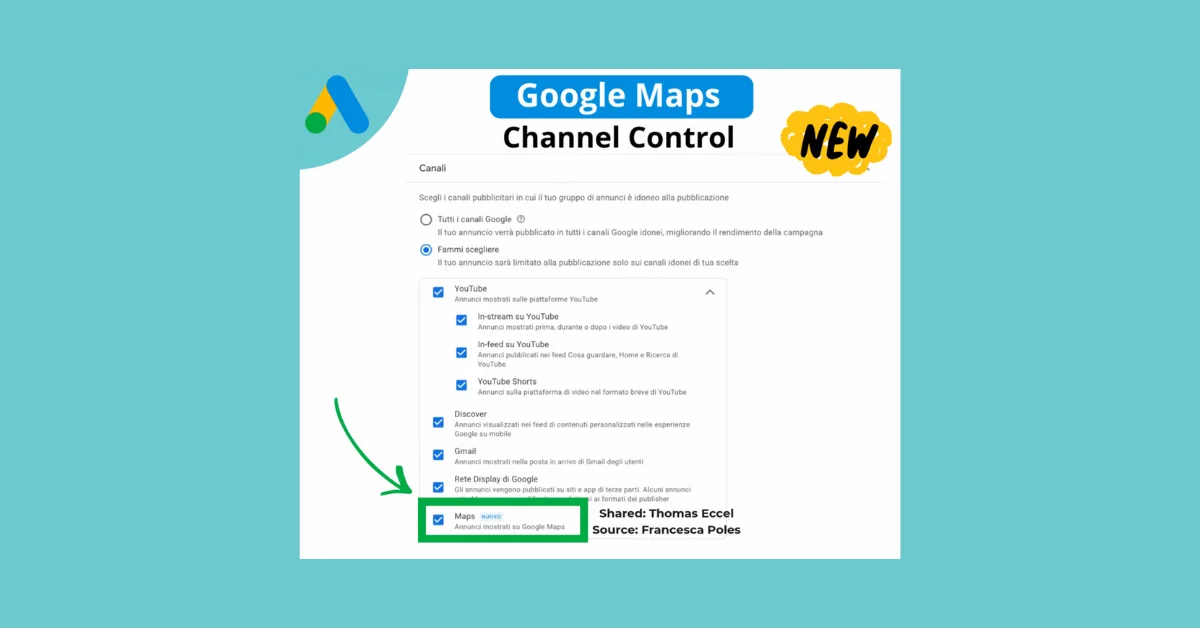 Demand Gen Campaigns get Google Maps channel in Channel Control
