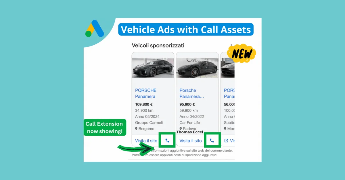 Google adds Call Assets to Vehicle Ads for faster dealer calls and leads