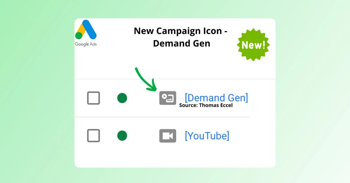 Google Ads Updates Demand Gen Campaign Icon