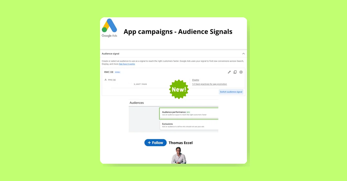 Google Ads Introduces Audience Signal Targeting for App Campaigns