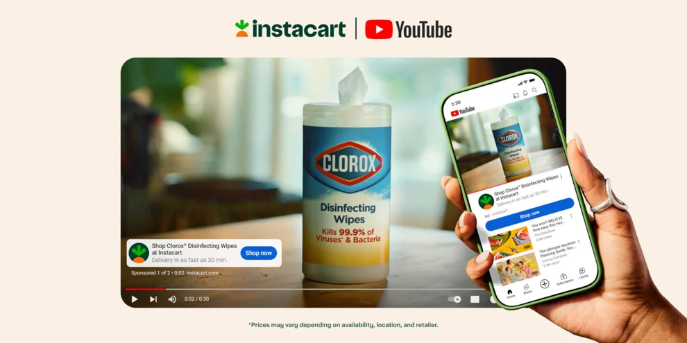 Instacart Expands Partnership with Google to Offer Shoppable Ads on YouTube