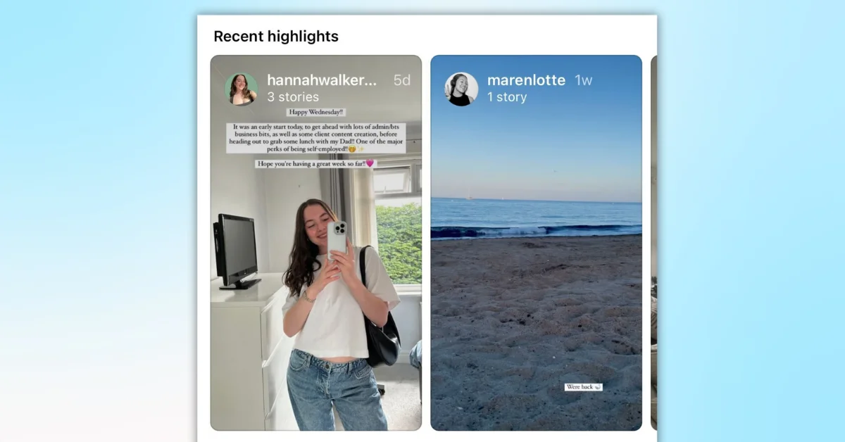 Instagram Tests 'Recent Highlights' to Showcase Saved Stories in Main Feed